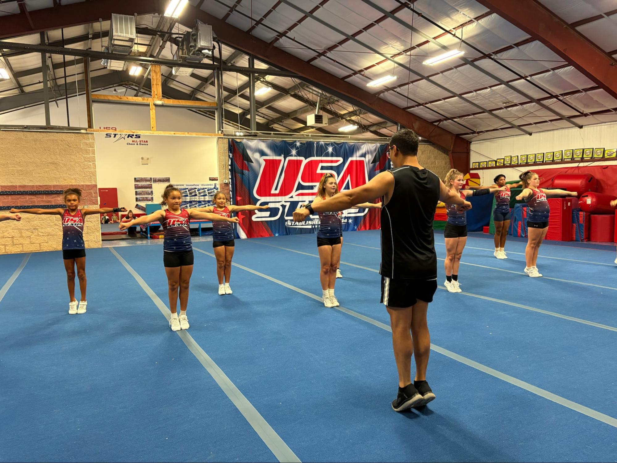 Cheer choreography coaching